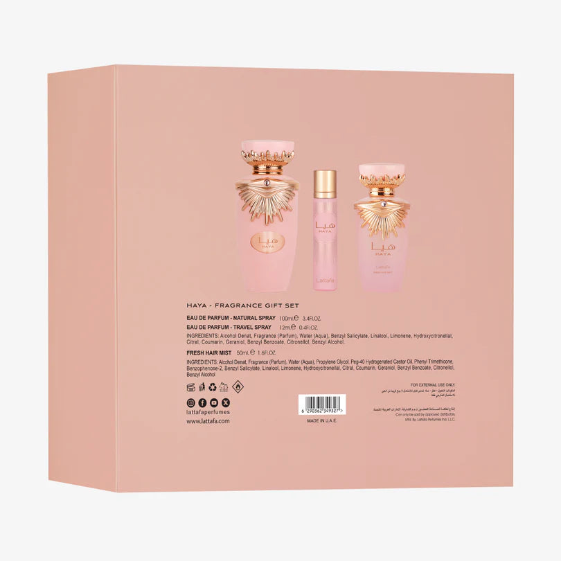 Haya Lattafa 3pcs Gift Set