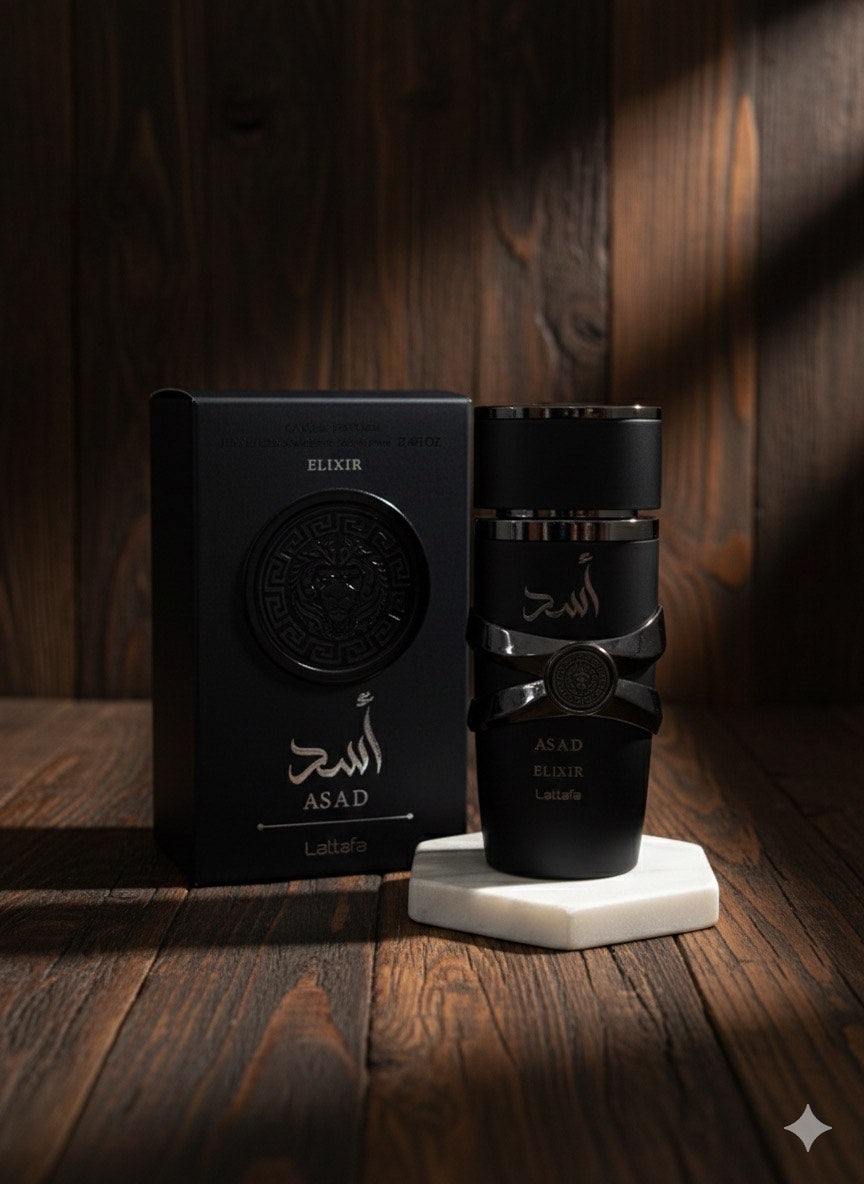 Asad Elixir Lattafa 3.4 Oz 100ml