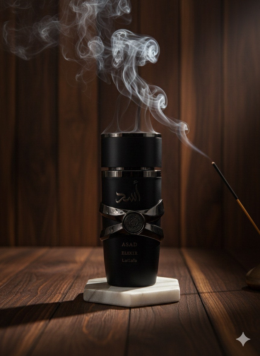 Asad Elixir Lattafa 3.4 Oz 100ml