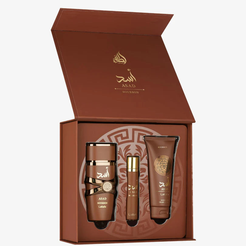 Asad Bourbon Lattafa 3 pcs Giftset